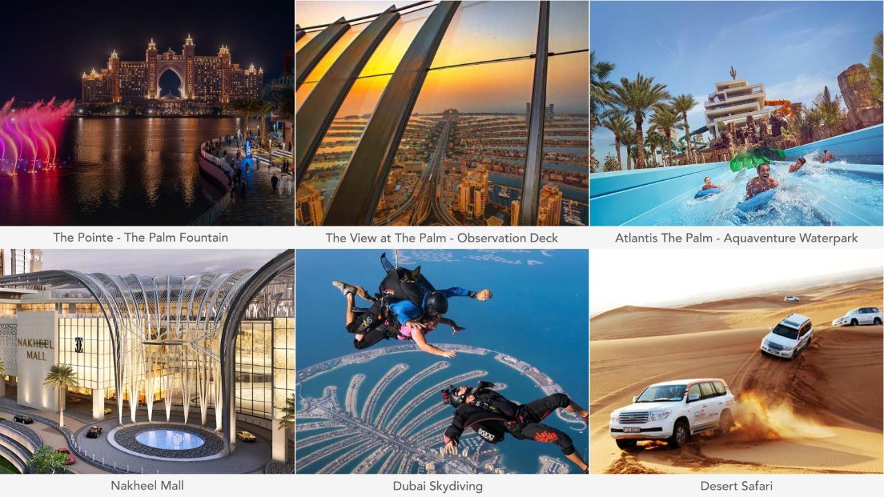 Maison Privee - Charming Apt With Sea View On The Palm Jumeirah Dubái Exterior foto